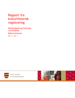 Rapport kulturhistorisk registrering