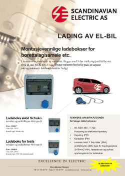 Info - Scandinavian Electric AS