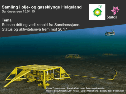 Samling i olje- og gassklynge Helgeland