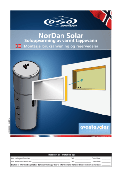 142099-00 NorDan Solar mont.anv. A4 2,33 MB