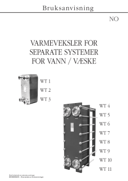 varmeveksler for separate systemer for vann / væske - Alpha