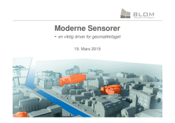 Moderne Sensorer