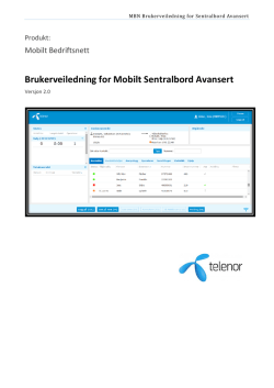 Mobilt Sentralbord Avansert