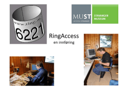 RingAccess - Museum Stavanger
