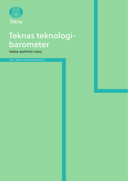 Teknas Teknologibarometer 2015