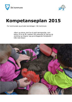 Kompetanseplan for barnehager 2015