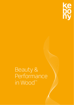 Beauty & Performance in WoodTM