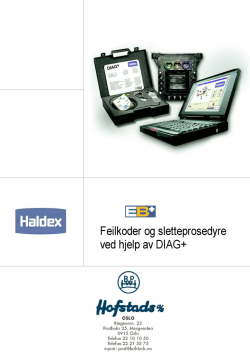 Haldex EB+ - Feilkoder og sletteprosedyrer.
