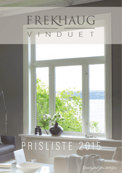 PRISLISTE 2015 - Frekhaug Vinduet
