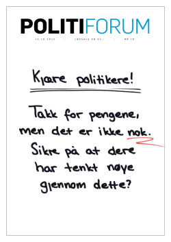 PDF av Politiforum