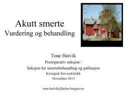 Høivik- Akuttsmerte ( pdf)