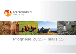 Prognose 2015 mars 15 - Nortura Marked, Industri