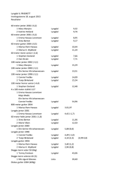 Lyngdal IL FRIIDRETT treningsstevne 18. august 2015