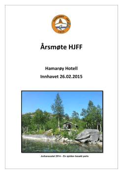 Årsberetning HJFF 2014 - Norges jeger og fiskerforbund