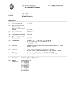 (12) Oversettelse av europeisk patentskrift