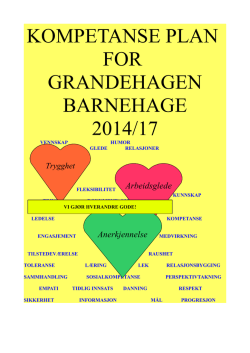 10. kompetanse plan for grandehagen bhg 2014