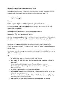 Referat fra regionalt planforum 17. mars 2015 • Ås kommuneplan