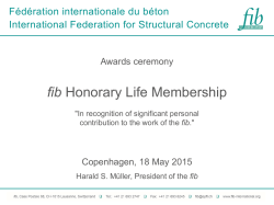 fib Honorary Life Membership