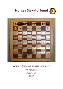 Norges sjakkforbunds årsberetning 2014