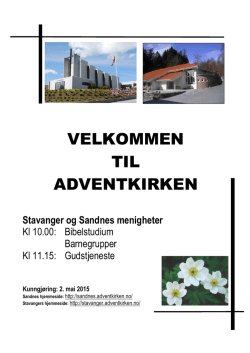 infoblad-20150502 - Adventkirken i Stavanger