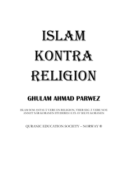 Islam Kontra Religion – Parwez