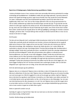 Ope brev til Radøygruppen, Radøy Bemanning