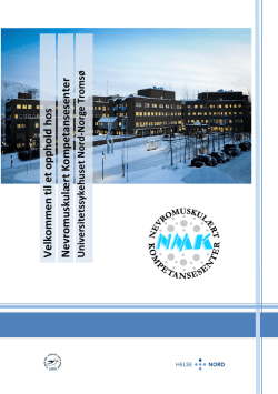 Informasjonsbrosjyre NMK - Universitetssykehuset Nord