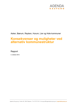 Rapport - Bærum kommune
