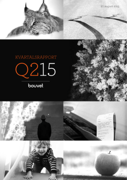 Bouvet Q2 2015 rapport NOR