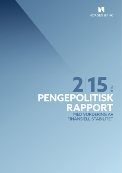 Pengepolitisk rapport 2/2015