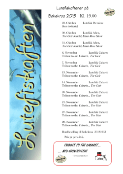 lutefiskunderholding 2015