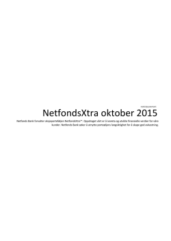 NetfondsXtra oktober 2015