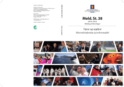 Meld. St. 38 (2014–2015)