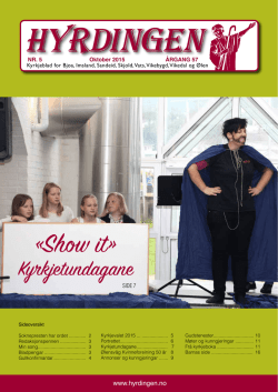 «Show it» - Kyrkjebladet Hyrdingen