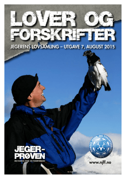 Jegerens lovsamling - Norges jeger og fiskerforbund