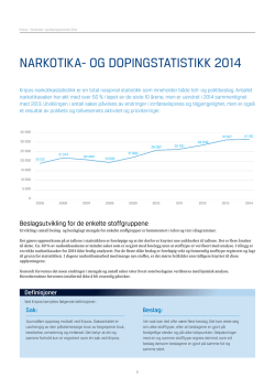 narkotika- og dopingStatiStikk 2014