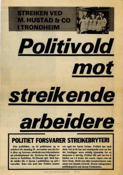 POLITIET FORSVARER STREIKEBRYTERI - Pdf