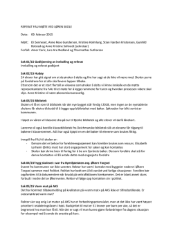 Referat FAU 2015-02-09 filetype pdf