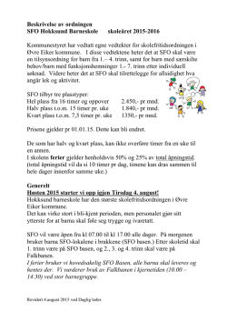Beskrivelse av ordningen revidert 4 aug 2015