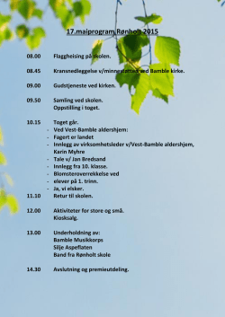 17.maiprogram Rønholt 2015