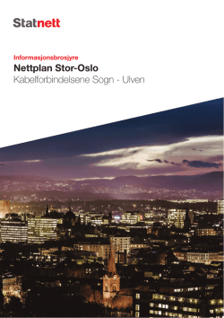 Nettplan Stor-Oslo Kabelforbindelsene Sogn