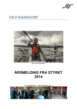 Årsmøte2015-Årsmelding for 2014
