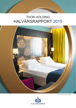 HALVÅRSRAPPORT 2015