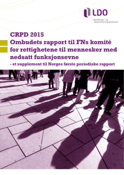 CRPD 2015 - Likestillings- og diskrimineringsombudet