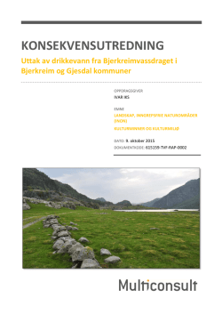 3. Bjerkreimsvassdraget - Landskap og Kulturminner