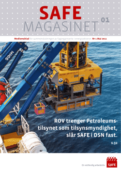 ROV trenger Petroleums- tilsynet som tilsynsmyndighet, slår SAFE i