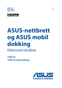 ASUS-nettbrett og ASUS mobil dokking