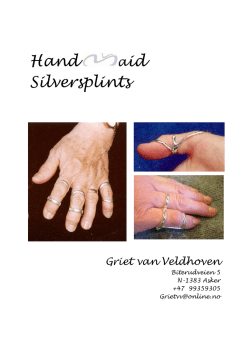 Hand aid Silversplints