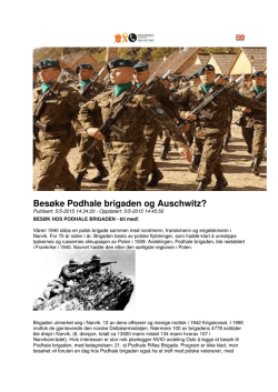 (Bes\370ke Podhale brigaden og Auschwitz)
