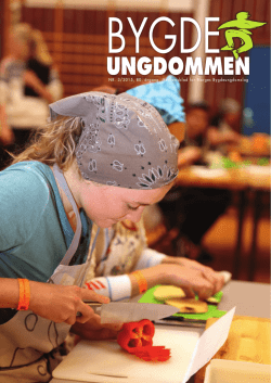 Bygdeungdommen 3/2015 - Norges Bygdeungdomslag